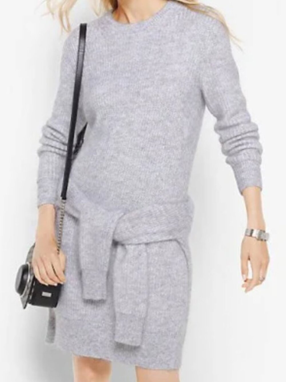 Michael Kors Gray Sweater Dress Size S